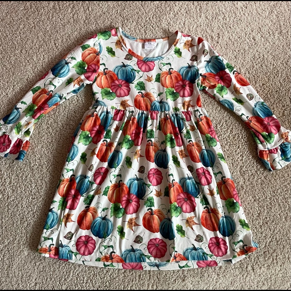 Kids pumpkin dress